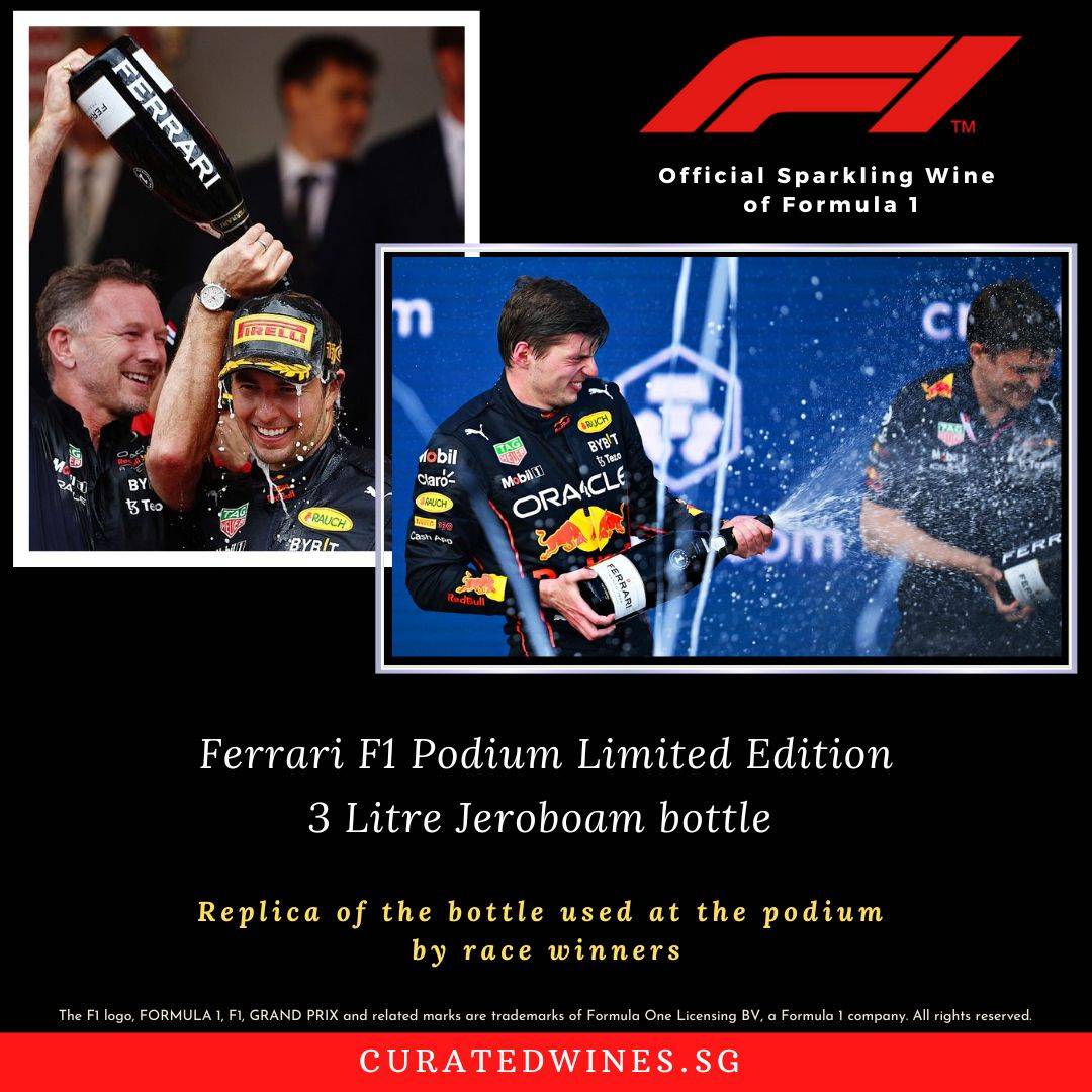 Know which bubbly will be popped on the podium at the